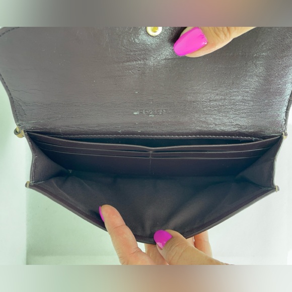 MT330-Pre-Loved COACH Large Flap Wallet w/Matching Wristlet - Picture 4 of 14